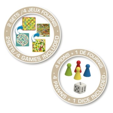 СЕМЕЙНАЯ НАСТОЛЬНАЯ ИГРА НАБОР ИЗ 4 ЯЩИКОВ SMOBY