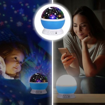 ПРОЕКТОР ЛУНА НЕБО ЗВЕЗДА ПОВОРОТНЫЙ НОЧНИК ПРОЕКТОР ДЛЯ РЕБЕНКА