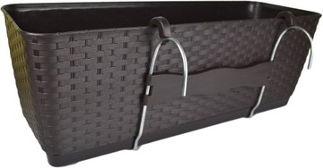 Балюстрада-горшок Ratolla Brown Umbra 50см подставка-вешалка