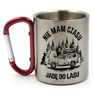 KUBEK Z KARABIŃCZYKIEM NIE MAM CZASU, JADĘ DO LASU, 300ML
