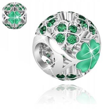 ZAWIESZKA CHARMS KONICZYNKA KORALIK BEADS SREBRO