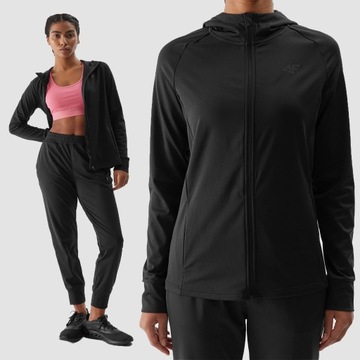 4F ЖЕНСКАЯ БЫСТРОСУХАЯ ТРЕНИРОВОЧНАЯ ФУТБОЛКА С КАПЮШОНОМ SS24