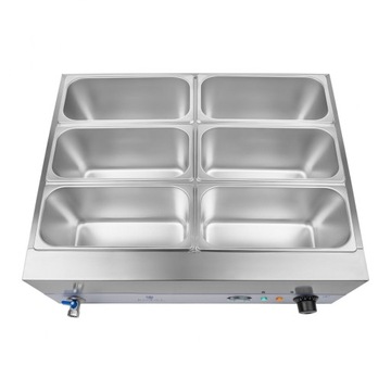 ВОДОНАГРЕВАТЕЛЬ BEMAR С КРАНОМ 6 X GN 1/3 2000ВТ 230В ROYAL CATERING