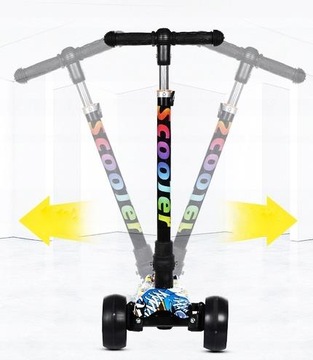 HULAJNOGA TRÓJKOŁOWA DLA DZIECI TOBBI-TOYS BALANSOWA KOŁA LED RÓŻOWA PRINCE