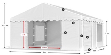 Коммерческая палатка 3х5м DAS 240 S