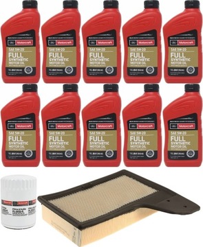 MOTORCRAFT 5W20 9,5L + FILTRY MUSTANG 5,0 18-2022