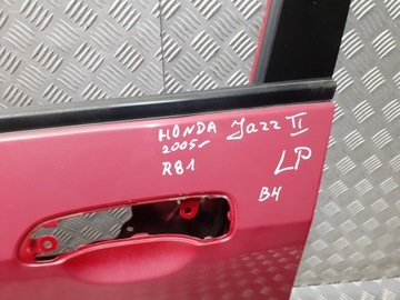 DVEŘE LEVÝ PŘEDNÍ HONDA JAZZ II R81