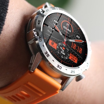 MĘSKI SMARTWATCH ROZMOWY CIŚNIENIE MENU PL SPORTOWY ZEGAREK SMART DWA PASKI