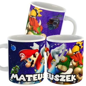НАБОР СУПЕР МАРИО КРУЖКА + ПОДУШКА ИМЕННЫЙ ПОДАРОК