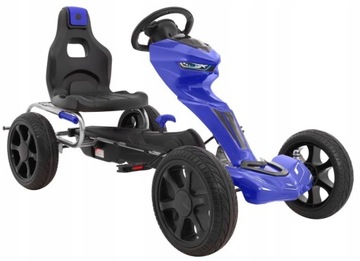 DUŻY GOKART AUTO DO 50KG 4-10LAT KOŁA EVA HAMULEC