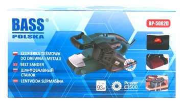 SZLIFIERKA TAŚMOWA 2200W 533MM TAŚMÓWKA + WOREK