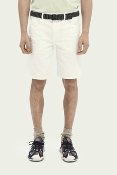 A3F003 BIAŁE SPODENKI JEANSOWE SCOTCH SODA 32