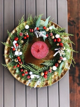 РОЖДЕСТВЕНСКОЕ ПЛАТЬЕ СО СВЕЧОЙ НА СТОЛЕ