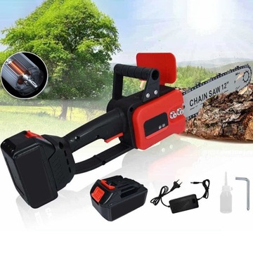 ЦЕПНАЯ ПИЛА Аккумуляторная ПИЛА 1200 Вт, АККУМУЛЯТОР 21 В + Цепная пила 12 дюймов.