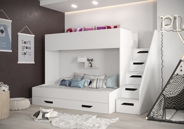 PARTY 16 двухъярусная кровать-мезонин с лестницей