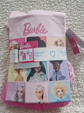 BARBIE MATTEL 2PK BAWELNIANYCH PIZAM PINK 146CM