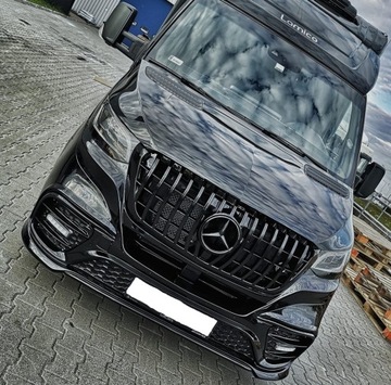 MASKA MŘÍŽKA SPRINTER W907 18-22 AMG PACKET PANAMERICANA ČERNÁ LESK