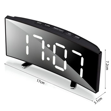 ЦИФРОВЫЕ ЧАСЫ ЭЛЕКТРОННЫЙ БУДИЛЬНИК СВЕТОДИОДНЫЙ ТЕРМОМЕТР