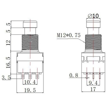Гитарный усилитель The Switch 3PDT Stomp Footswitch
