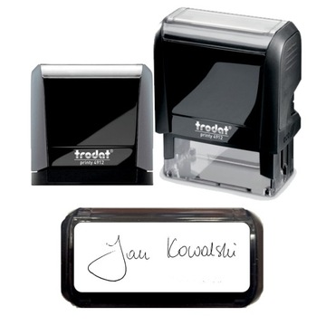 Факсимильная марка со своей подписью Trodat Printy 4911 38х14 мм премиум качество