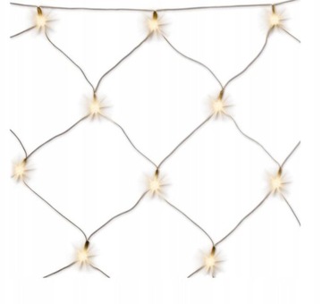 Siatka kurtyna lampki 160 LED ciepły SIEĆ 320cm