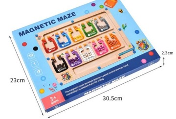 ДЕРЕВЯННЫЙ ЛАБИРИНТ ИГРА ОБУЧЕНИЕ СЧЕТУ И ЦВЕТАМ, зрительно-моторная координация СОРТИРОВКА