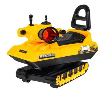 Коляска для катания Танк Стрельба из пушки Вращающаяся башня Вещевой отсек Горшок