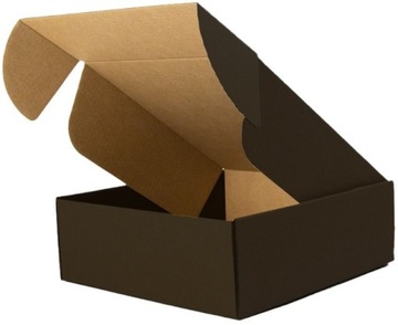 Karton do wysyłki fasonowy CZARNY 250x200x50mm Pudełko InPost A 20 sztuk