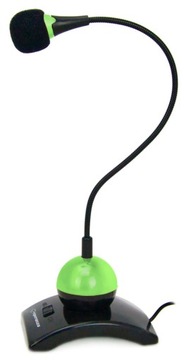 CZUŁY MIKROFON BIURKOWY NA PAŁĄKU SKYPE LAPTOP PC
