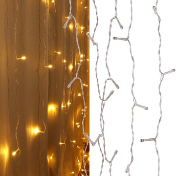 KURTYNA LED ZASŁONA ŚWIETLNA LAMPKI ŚWIĘTA 2700K