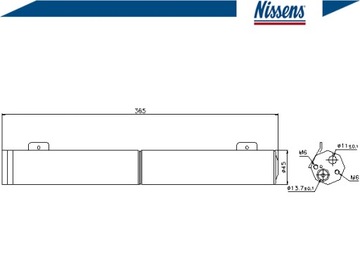 NISSENS 95446 MB A/B 04- осушитель