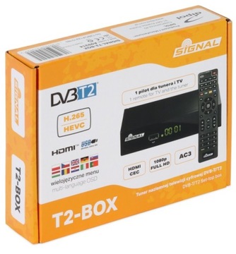Тюнер DVB-T2 HEVC, декодер сигнала ТВ PVR T2-BOX