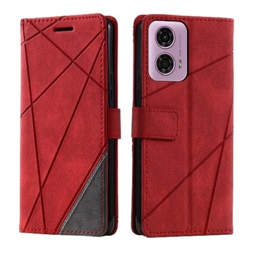 Etui Dla Motorola MOTO G04/G24 Magnetyczne Posiadacz Karty Kickstand Flip