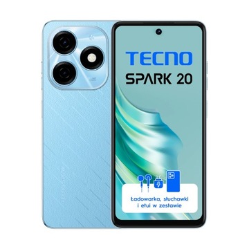 Smartfon TECNO SPARK 20 8/256GB Magic Skin Blue