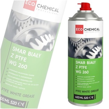 SMAR BIAŁY WG 260 PTFE TEFLON DO PROWADNIC FOTELI