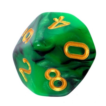 НАБОР КУБИКОВ ДЛЯ RPG GREEN AND BLACK REBEL REBEL