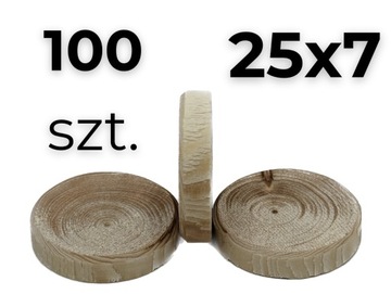 Sęki, fleki gałęziowe zaprawki świerk 25x7 ok.100szt