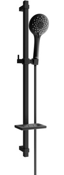 MEXEN DQ74 ZESTAW PRYSZNICOWY DRĄŻEK RĄCZKA CZARNY