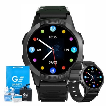 Zegarek dziecięcy Smartwatch GARETT Kids Focus 4G czarny wielofunkcyjny