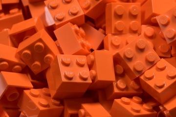 Lego pomarańczowy klocek 2x2 3003 20szt