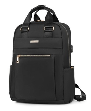 Plecak miejski torba na laptopa port USB BAGAŻ PODRĘCZNY 15,6'' (T111)