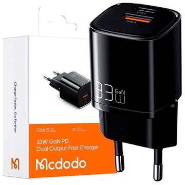 MCDODO NANO GaN ŁADOWARKA 2X USB/USB-C PD QC - 33W