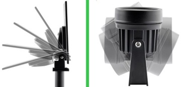 3 светодиодных садовых прожектора с шипами на солнечной батарее IP65