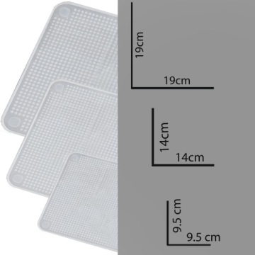 КРЫШКИ СИЛИКОНОВЫЕ УНИВЕРСАЛЬНЫЕ ДЛЯ ЕДЫ, 3 ШТ, ПЛОТНЫЕ ДЛЯ КОНТЕЙНЕРОВ