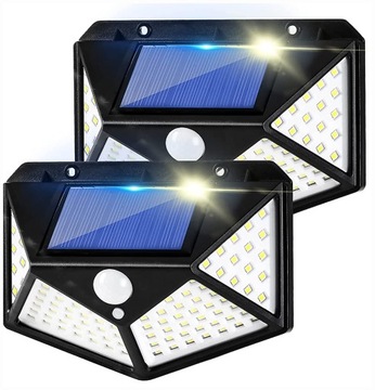 LAMPA SOLARNA Z CZUJNIKIEM RUCHU ZMIERZCHU 100 LED