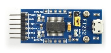 USB-UART FTDI FT232RL преобразователь microUSB Waveshare