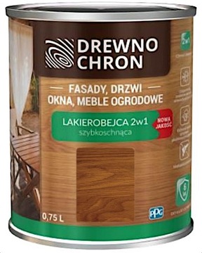 DREWNOCHRON LAKIEROBEJCA 2w1 orzech ciemny 2,5L