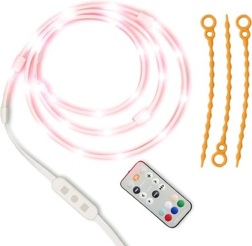 LUMINOODLE TAŚMA ŁAŃCUCH ŚWIETLNY LED 150CM 5W 180LUMEN + PILOT