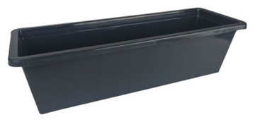 SKRZYNKA BALKONOWA NA KWIATY DONICA DONICZKA PODŁUŻNA 40CM ANTRACYT