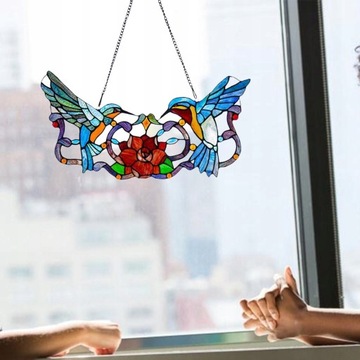 Витраж Колибри Украшение Окна Подвески Птица